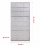 更衣柜儲物柜員工換衣柜防銹防潮柜鞋柜碗柜304不銹鋼24門更衣柜