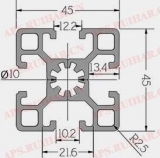 工業(yè)鋁型材10-4545L